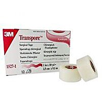 Пластир на основі прозорого перфорованого пластика 3M Micropore Transpore 2,5 см х 9,1 м , арт.1527 -1