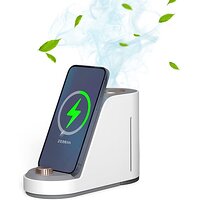 Бесшумный ультразвуковой увлажнитель воздуха 2-в-1 BreezEnergy-101 с беспроводной зарядкой для телефона (WX01) S35-3cda54b7