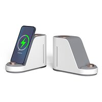Бесшумный ультразвуковой увлажнитель воздуха 2-в-1 BreezEnergy-101 с беспроводной зарядкой для телефона (WX01) S35-3cda54b7 №2