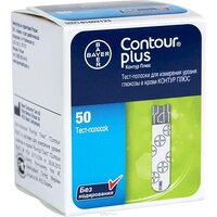 Тест-полоски CONTOUR&reg; PLUS, 50 шт. (Швейцария)