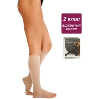 Гольфы компрессионные Veinax Microtrans Микрофибра 825R-BG класс 2 с открытым носком, средней длины (Франция)