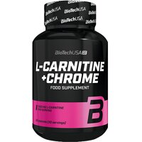 Жироспалювач Biotech L-carnitine+chrome for her 500 мг, 60 таблеток, Лимон