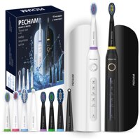 Набор электрических зубных щеток PECHAM Black and White Travel Set PC-084 (Украина) №2