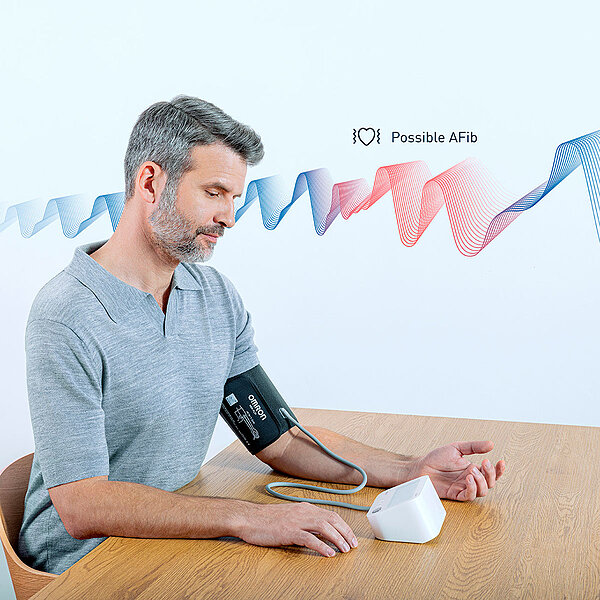 Автоматический тонометр с плечевой манжетой OMRON M3 Comfort AFib + адаптер HEM-7196-FLE (Япония)