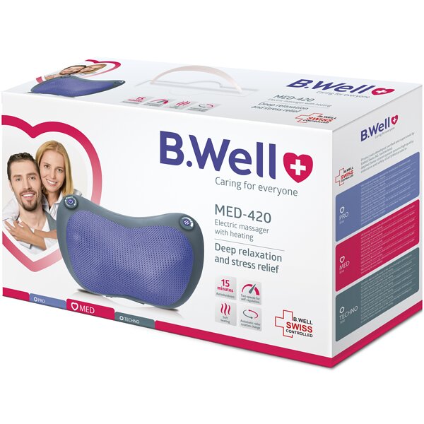 Масажна подушка з функцією прогріву B.Well MED-420 (Швейцарія)
