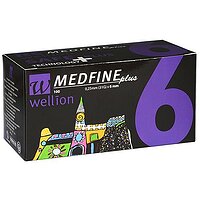Універсальні голки Wellion MEDFINE plus для інсулінових шприц - ручок 6мм ( 31G x 0,25 мм )