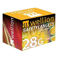 Безпечні ланцети Wellion 28Г, 25 штук