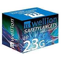 Безпечні ланцети Wellion 23 г (G), 25 штук