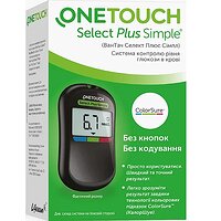 Набір глюкометр OneTouch Select Plus Simple + тест-смужки 50 шт. №2