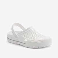 Мужские анатомические сабо COQUI 6403 White/White Khaki grey (Чехия)