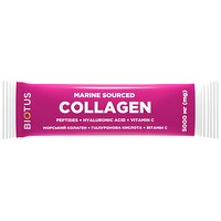 Морской коллаген с гиалуроновой кислотой и витамином С, Marine Sourced Collagen Peptides, Biotus, 1 саше 5,15 г (Украина)