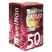 Тест смужки Wellion для тестування рівня глюкози в крові Galileo, 50 од.