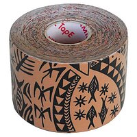 Динамический тейп 5.0 см х 5 м с черным тату DYNAMIC TAPE