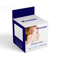 Пластир медичний Nordeplast Кінзіо тейп 5 см х 5 м (білий)