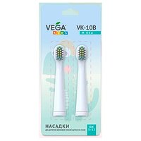 Насадки Vega Kids VK-10B для дитячої зубної щітки VK-500B (бірюзові) №2