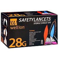 Безпечні ланцети Wellion Calla 28G, 200 шт.