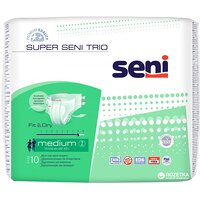 Підгузки Super Seni Trio Air Medium арт. 707, нічні / при підвищеному діурезі (10 шт.)