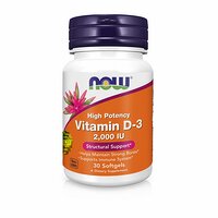 Now Foods Витамин D-3 2000 МЕ 30 капсул 