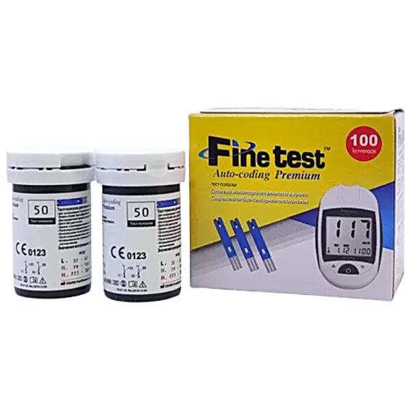 Купить Тест-полоски Finetest Premium №100 (Южная Корея)