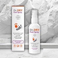 Антиперспірант для ніг Farmasorbe Dr.Dry Foot Spray, 100мл (Україна)