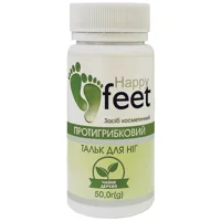 Тальк для ніг Happy Feet "протигрибковий" (чайне дерево) 50 г