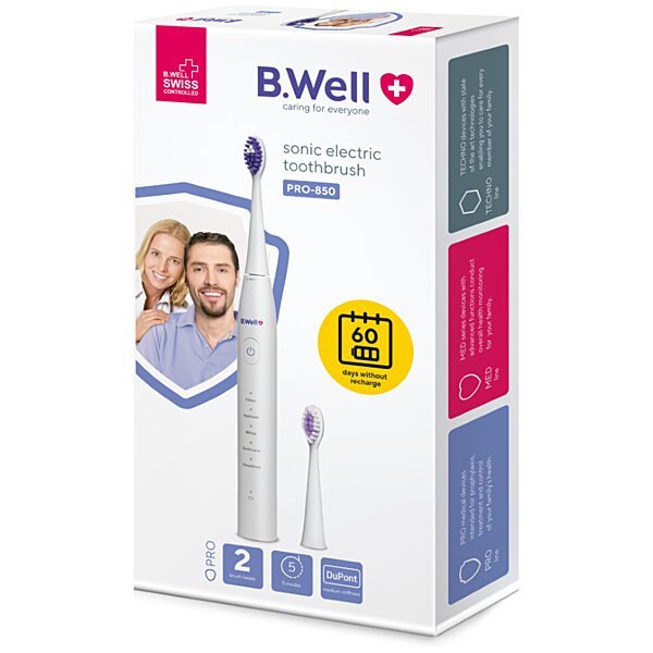 Електрична звукова зубна щітка B.Well PRO-850 (Швейцарія)