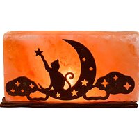 Соляний світильник Saltlamp "Кіт на Місяці" (2 кг)