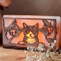 Соляний світильник Saltlamp &laquo;Три котика&raquo; вага: 2кг №2