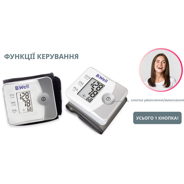 Тонометр на зап`ястя B.Well PRO-39 в футлярі (Швейцарія)