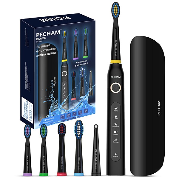 Купить Электрическая зубная щетка PECHAM Black Travel PC-080 (Украина)