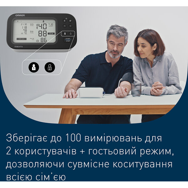 Тонометр автоматичний OMRON M7 Intelli IT HEM-7380Т1-ЕВК (Японія)