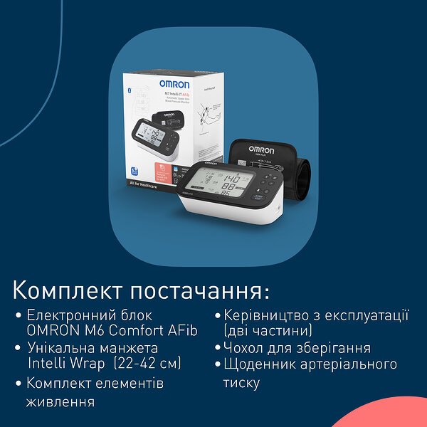 Тонометр автоматичний OMRON M7 Intelli IT HEM-7380Т1-ЕВК (Японія)