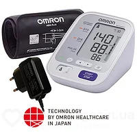 Тонометр автоматичний Omron M3 Comfort (HEM-7134-ALRU) з манжетою Intelli Wrap + адаптер S