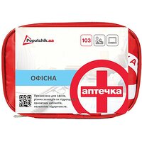 Аптечка медицинская для офиса "Mini" 02-034-М согласно ТУ Poputchik 19х8х14 (Украина)