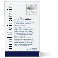 New Nordic Multivitamin for Men (A, C, E, B, цинк, калій, магній, кальцій) 60 таблеток