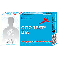 CITO TEST HIV 1/2 экспресс-тест для диагностики ВИЧ-инфекции 1 и 2 типа (кровь, сыворотка, плазма)