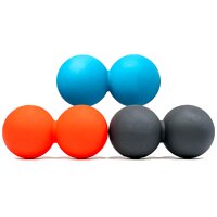 Двойной тяжелый фасциальный массажный мяч Ortek 12х6см
