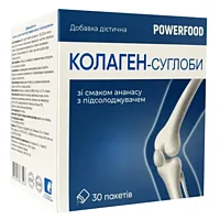 Коллаген-суставы Powerfood со вкусом ананаса, порошок в пакетах 30 шт (Украина)