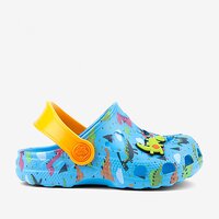 Дитячі анатомічні сабо Coqui 8701 LT. BLue/LT. Orange Dino + Amulet (Чехія) №2