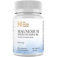 Магній+В6 My Nutri Week 100 таб. по 200 мг (Україна)