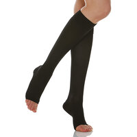 950A Гольфы Relaxsan Basic 280 ден с открытым носком 22-27 мм (черный) Relaxsan р.2