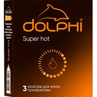 Презервативы согревающие Dolphi Super Hot, 3 шт (Украина)