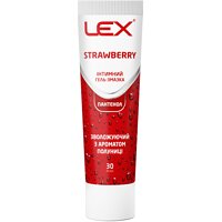 Интимный гель-смазка увлажняющий Lex Strawberry аромат клубники, 30 мл (Швейцария)