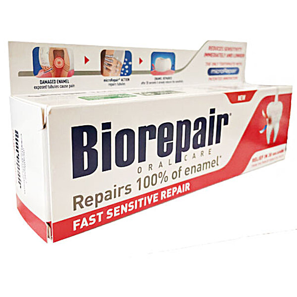 Зубна паста Biorepair Швидке позбавлення від чутливості, 75 мл (Італія)