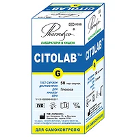 CITOLAB G діагностичні тест-смужки для визначення рівня глюкози 50 шт (Іспанія)