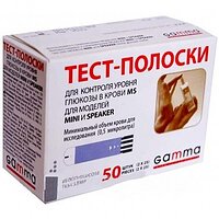 Акційний набір Глюкометр Gamma MINI + 2 уп . тест-смужок (по 50 шт.)