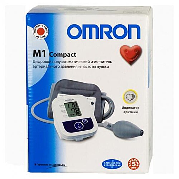 Напівавтоматичний тонометр Omron M1 Compact