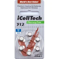 Батарейки для слухових апаратів iCellTech A312, 1шт