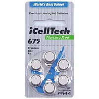 Батарейки для слухових апаратів iCellTech A675, 1шт