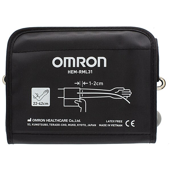Автоматичний тонометр Omron М2 Plus з віялоподібною манжетою 22-42 см та адаптером мережі (HEM-7146-Е) (Японія)